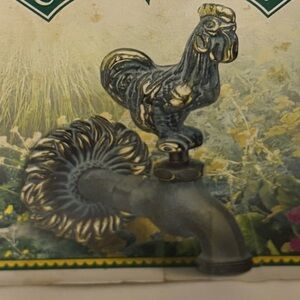 rooster shaped decorative solid brass garden faucet Garden Beauty home decor NEW